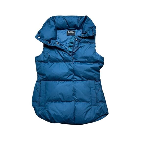 ATHLETA Downtown Puffer Vest Dark Teal Size XS - Picture 2 of 5